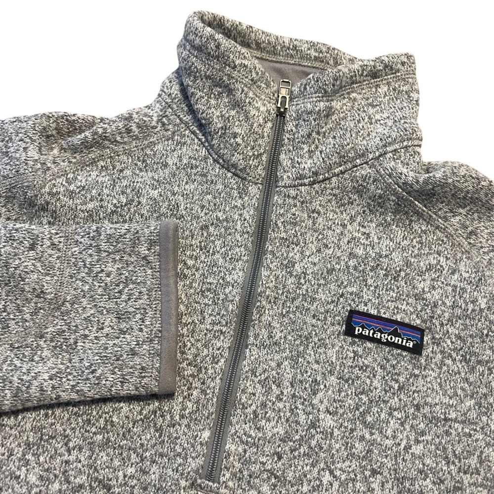 Patagonia Women's Gray Better Sweater Fleece 1/4 Zip Pullover Size M